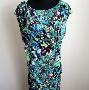Connected Apparel Size 16 Ruched Sheath Dress